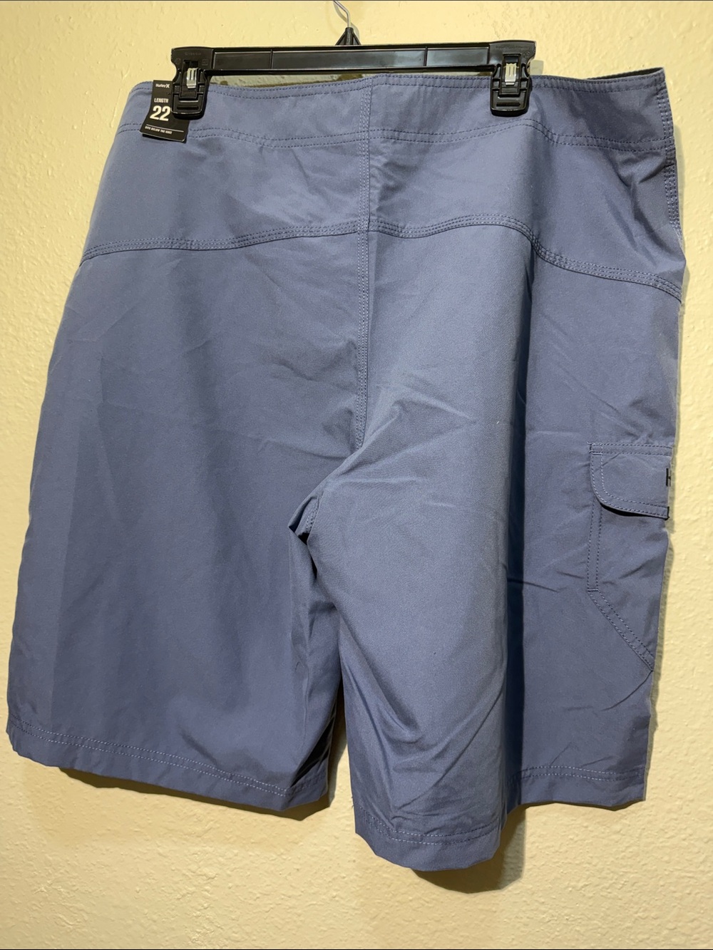 Hurley Lavender-Blue Men's Boardshorts with Cargo Pocket - Picture 2 of 3